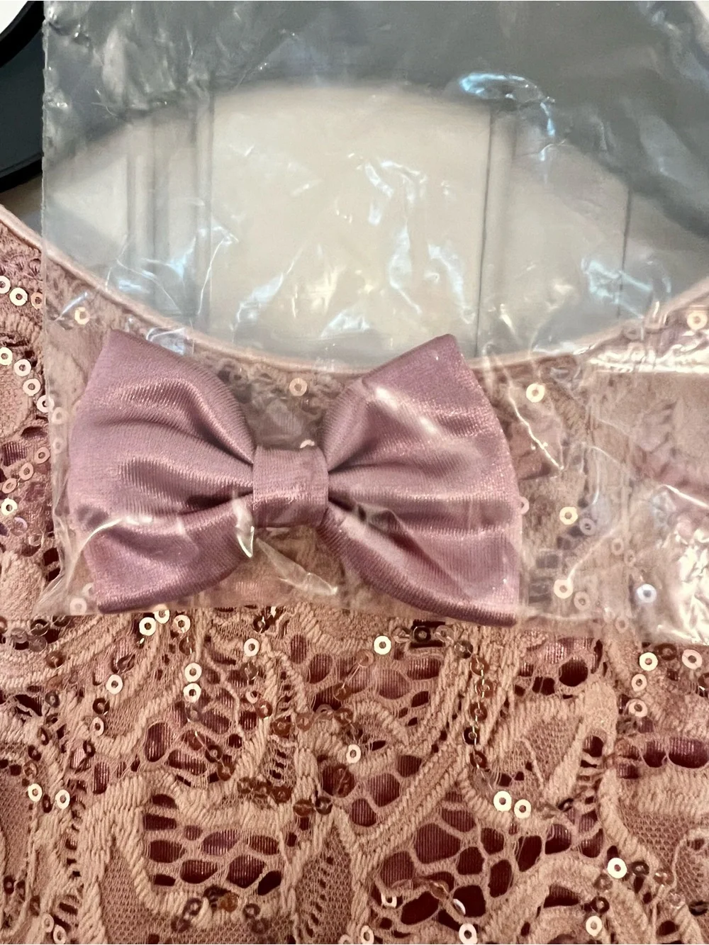 Girls Pink Lace & Tulle Ballet Dance Costume Dress